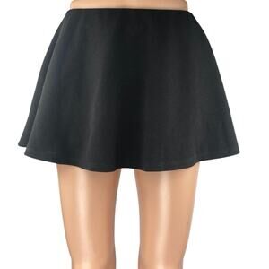 Urban Outfitters Women's Black Flared A-Line Athletic Mini Skirt Skort Size XS